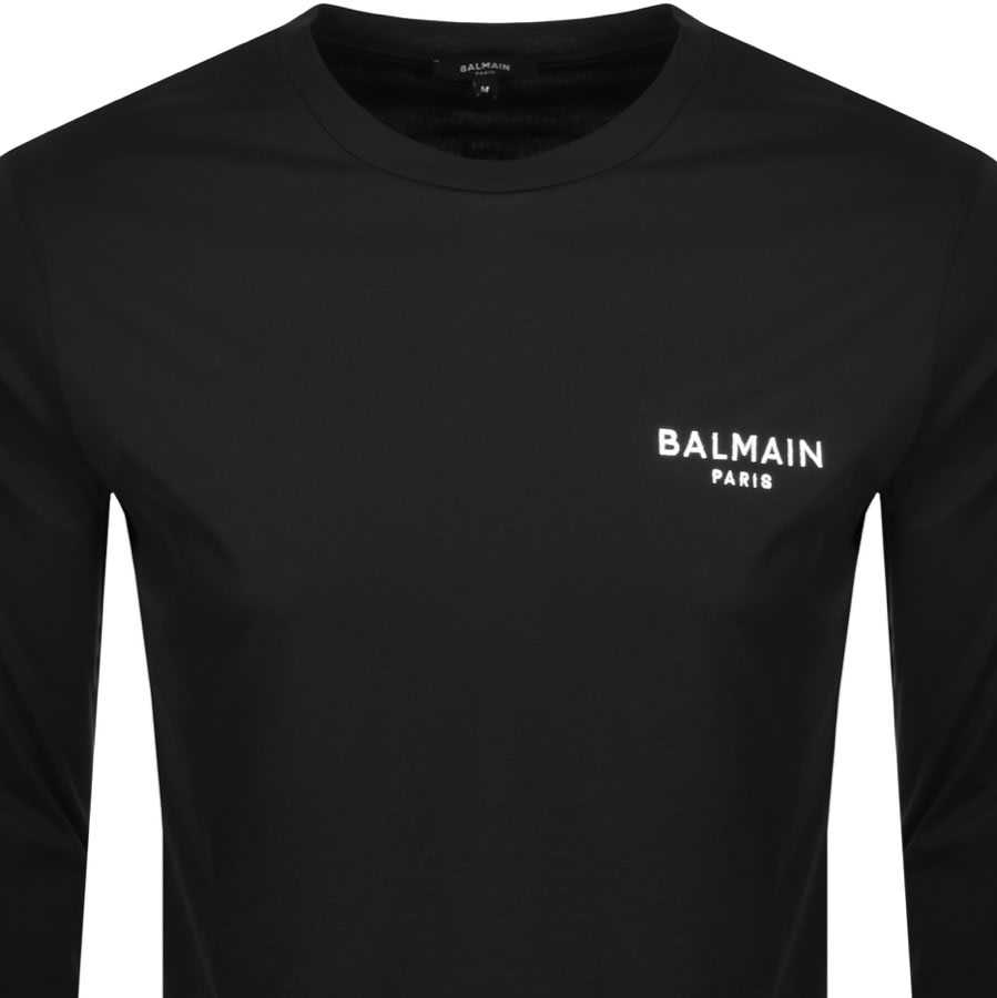 Alternative Image for ProductBalmain Logo LS T Shirt Black2